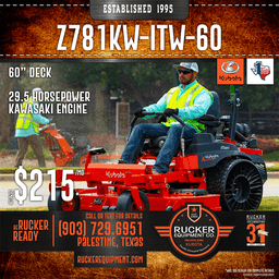 KUBOTA Z781KWITW 60″ ZERO-TURN