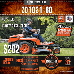 KUBOTA ZD1021 60″ ZERO-TURN